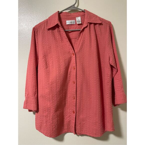 Preswick and Moore Sport Size M Womens Button Down Collared Long Sleeve - Picture 1 of 3